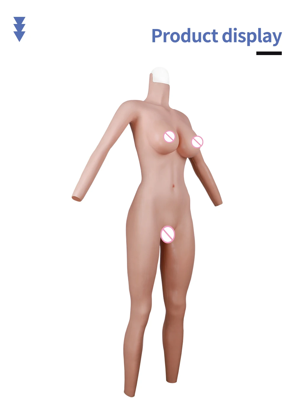 C Cup Silicone Breast Plate Realistic Boobs Breast Forms Vagina Real Pussy Buttocks Bodysuit for Crossdresser Transgender Sissy (7)