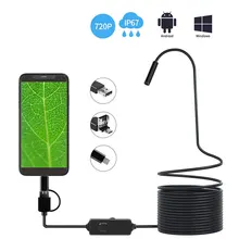 Эндоскоп камера 8 мм 3 в 1 USB endoscopio IP67 Водонепроницаемый 6 светодиодный бороскоп Инспекционная камера для Windows Macbook PC Android