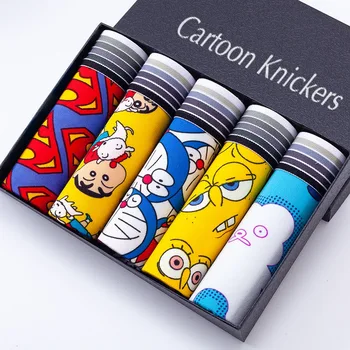 

Man Boxershort Brand Underwear Male Sexy Cartoon Mens Underwear Boxers Breathable Comfortable Men's Panties Plus Size Shorts