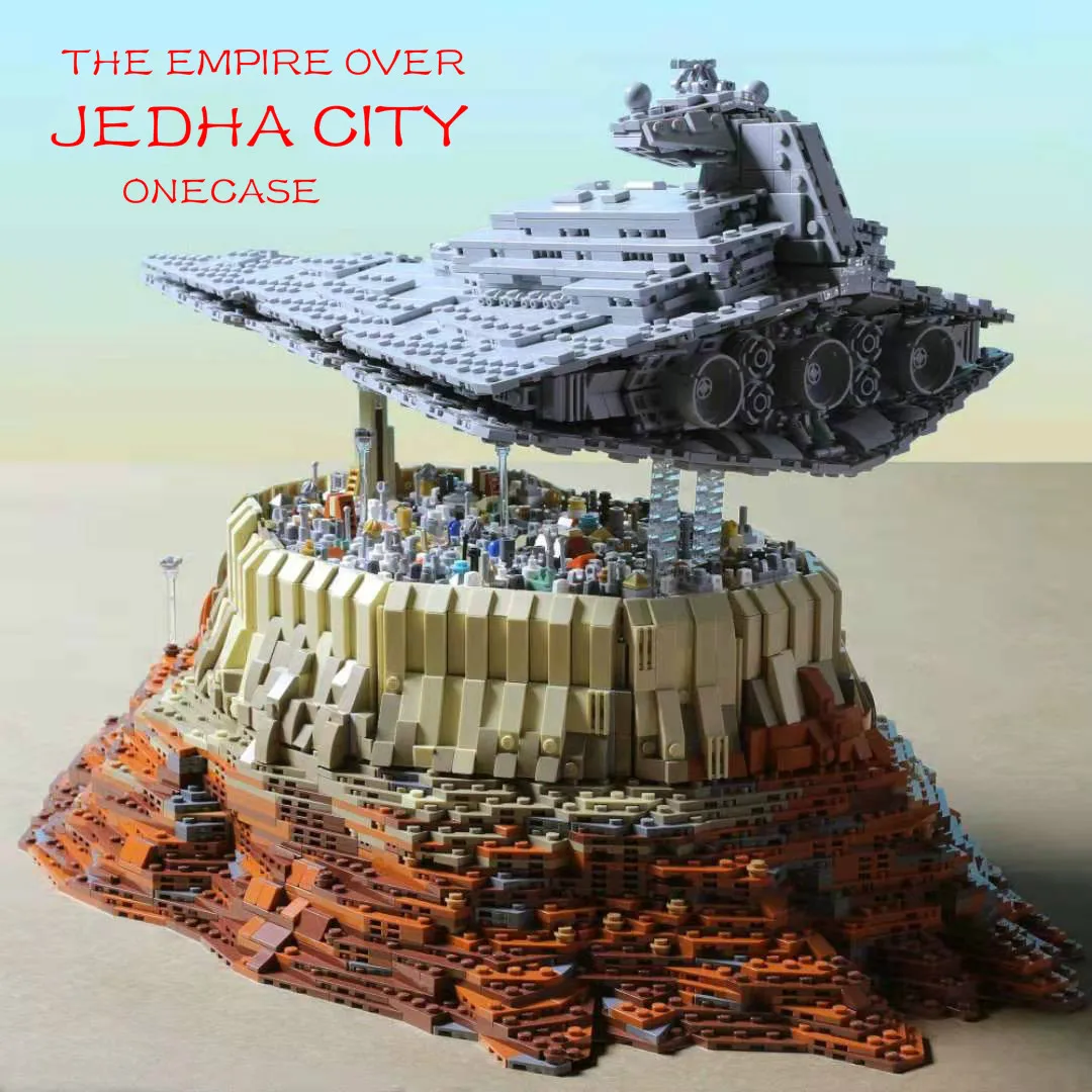 Новый MOC первый заказ Звездные Разрушители войны игрушки Империя над Jedha Fit Lepinings