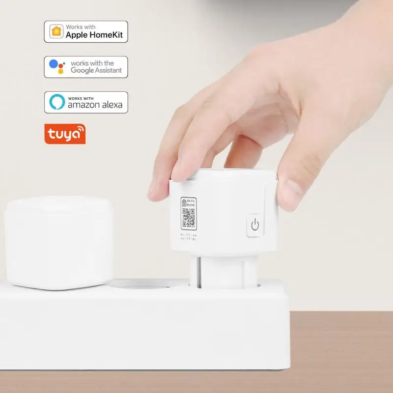 Tuya Homekit Smart Socket EU Plug 16A WiFi Wall Outlet Network Electric Sockets Home Siri/ Alexa And Google Assistant | Электроника