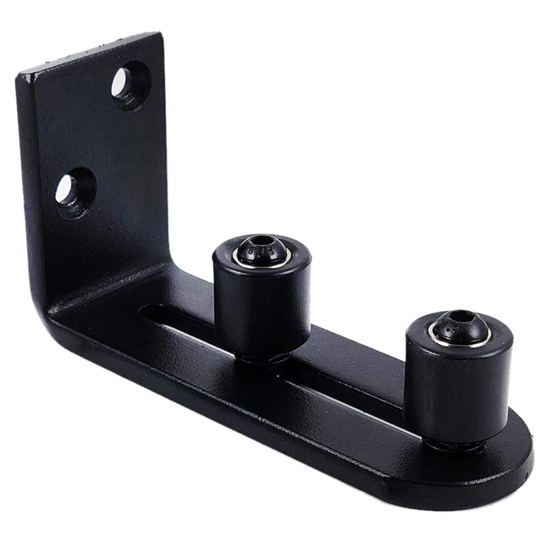

HLZS-Pull-In Barn Door Handle Roller Floor Guide for Sliding Doors, Ultra-Smooth Fully Adjustable Wall-Mounted Stop Rails