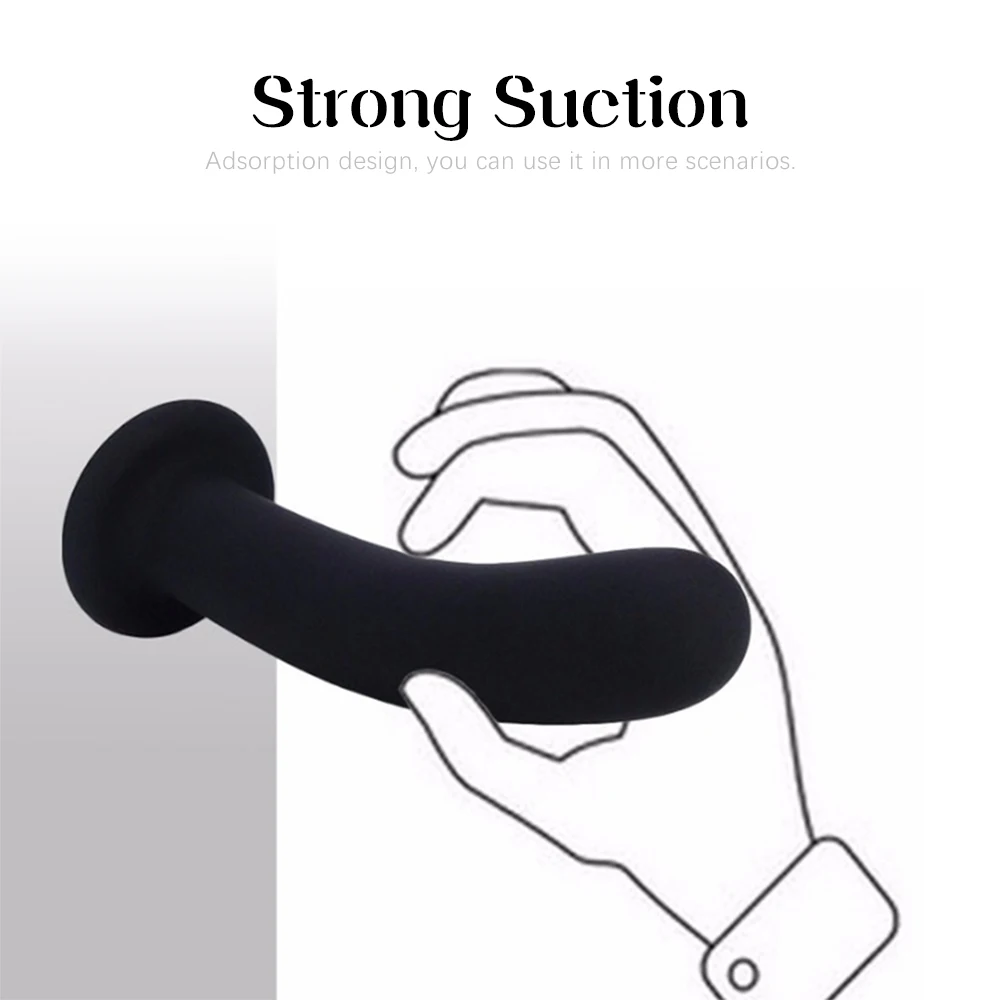 Силиконовая Анальная пробка мощная присоска Вагинальный массажер простаты