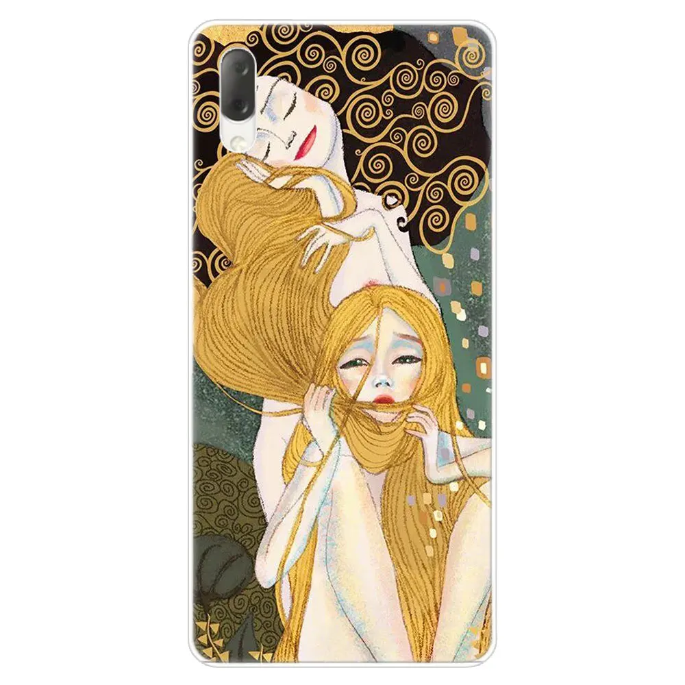 Жесткий чехол Kiss By Gustav Klimt для Sony Xperia L1 L2 L3 X XA XA1 XA2 XA3 Ultra 10 Plus E5 XZ XZ1 XZ2 Compact XZ3 XZ5 2