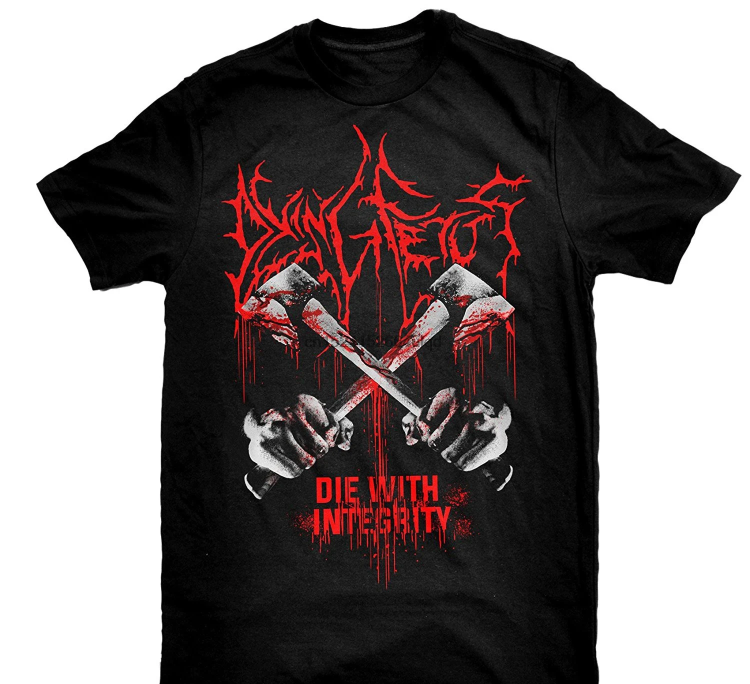 

Men Brand Clothihng Top Quality Fashion Mens T Shirt 100%cotton Dying Fetus - Die With Integrity T Shirt(1)
