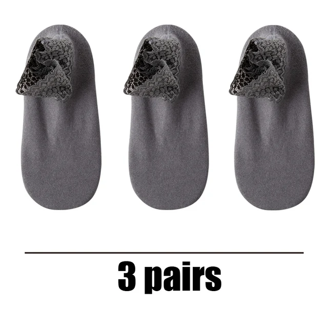 3 Pairs Women Winter Socks Warm Thicken Thermal Soft Solid Color Socks Wool Cashmere Snow Boots Velvet Lace Home Floor Sock MULTI