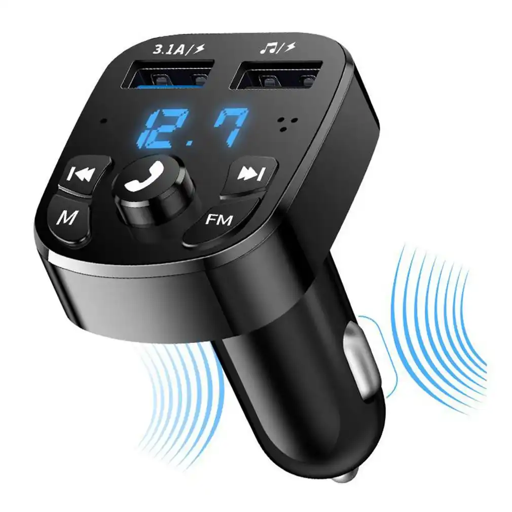 Caricatore per Auto Bluetooth Dual USB Multifunzionale con Luce Ambientale Blu e Display a LED Huamengyuan Lettore MP3 Bluetooth per Auto 12-24V Bluetooth 5.0 Trasmissione Vocale Intelligente Caricatore per Auto Bluetooth Dual USB Multifunzionale con Luce Ambientale Blu e Display a LED Huamengyuan Lettore MP3 Bluetooth per Auto 12-24V Bluetooth 5.0 Trasmissione Vocale Intelligente