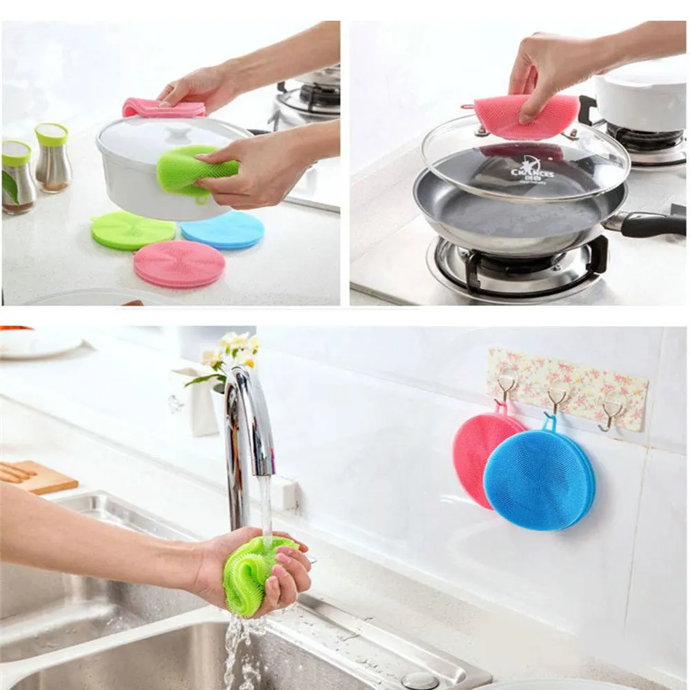Многофункциональная силиконовая щетка для чистки чаши для мытья посуды Волшебная мыльная прихватки-щетки силиконовая губка для посуды кухонный горшок очиститель