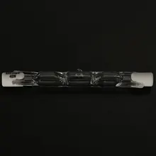 Стеклянная прозрачная Вольфрамовая-йодная Лампа 220 V-240 V, галогенная лампа для внутреннего и наружного использования, безопасная для домашнего освещения 48W