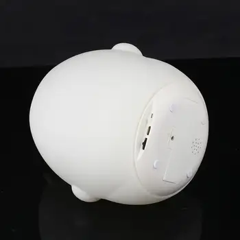 

Lovely Cute Cartoon Pig LED Night Light Sound Control With Alarm Clock USB