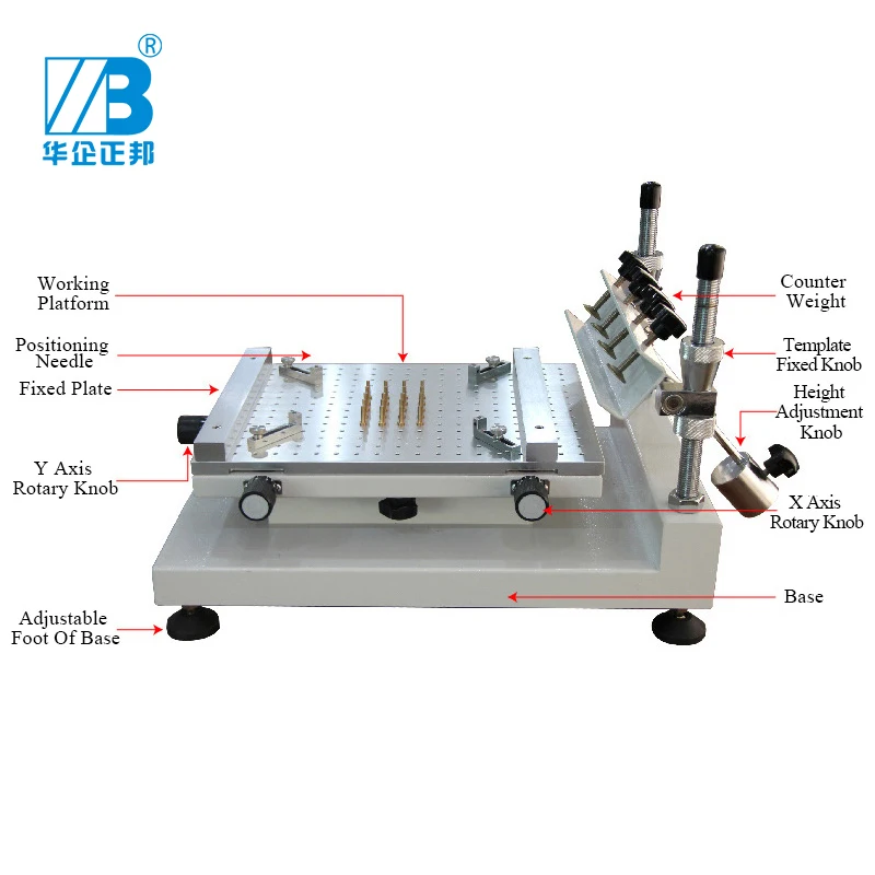 SD300 Manual SMT Stencil Printer, SMT Stencil Printers, Prototype PCB, PCB Assembly