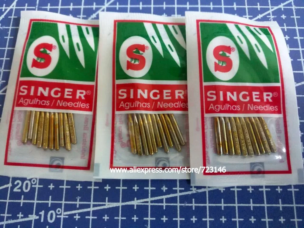 10 шт. певец Agulhas aiguille neula Nadel 2045 90/14 UN HA x 1130/705 H 15x1 иглы для Singer Brother bernina pfaff
