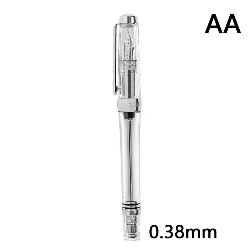 Новинка 3013 вакуумная авторучка из смолы EF 0,38 мм \ F 0,5 мм ручка прозрачный/фиолетовый/коричневый/синий/зеленый Перо Чернила V3A9