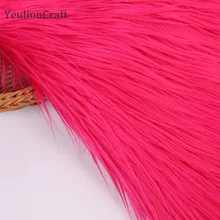 YeulionCraft 11 см длинный кролик искусственный мех швейная ткань для одежды Diy ручной работы