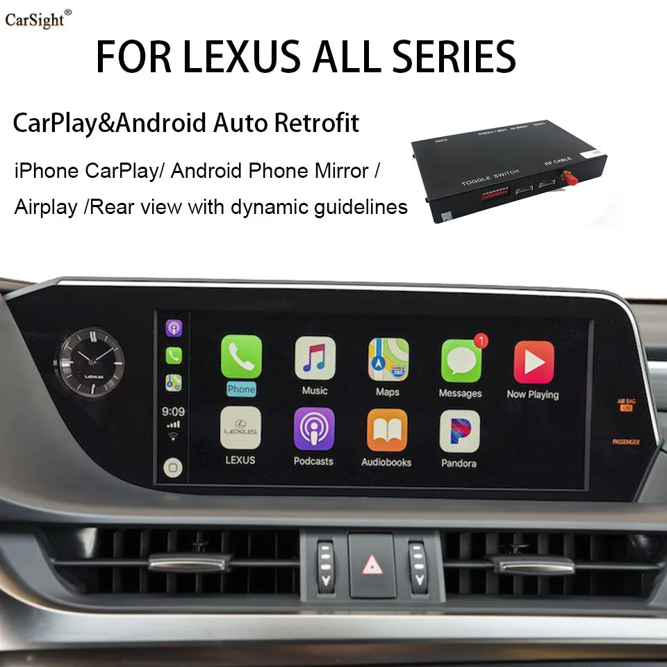 (Тип сенсорной панели) новый выпуск беспроводного Apple CarPlay для Lexus ES NX UX IS CT RX LC