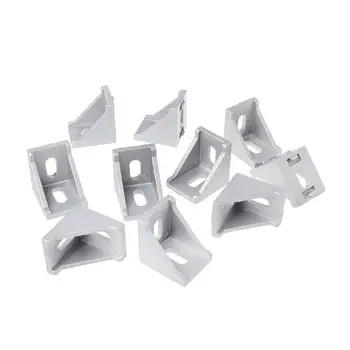 

10pcs 3030 Fasten Fitting Angle 30x30 L Connector Aluminum Corner Bracket Joint Brace