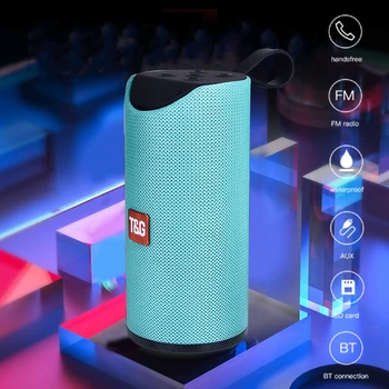 

Cewaal TG113 Wireless 5.0 Bluetooth Hands-free Call Outdoor Speaker FM Radio u Disk TF Card Subwoofer