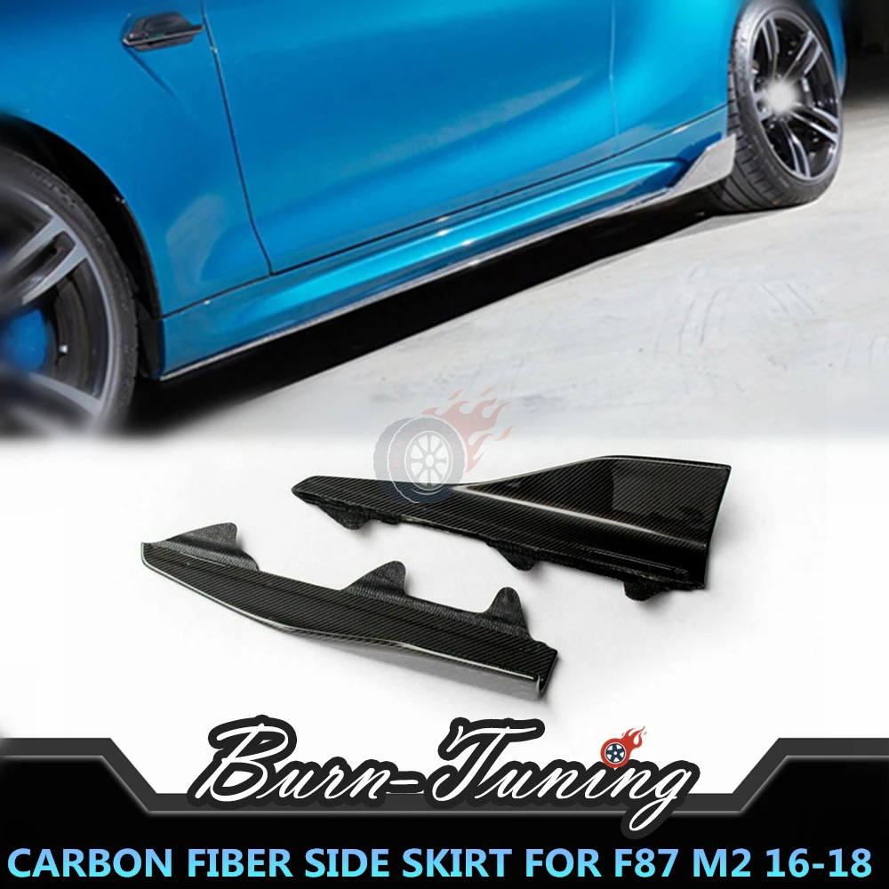 

Perfect Fitment MP Style Carbon Fiber Side Skirt For BMW F87 M Series M2 Coupe 2016-2018 2 Series Side Splitters Car Restyling