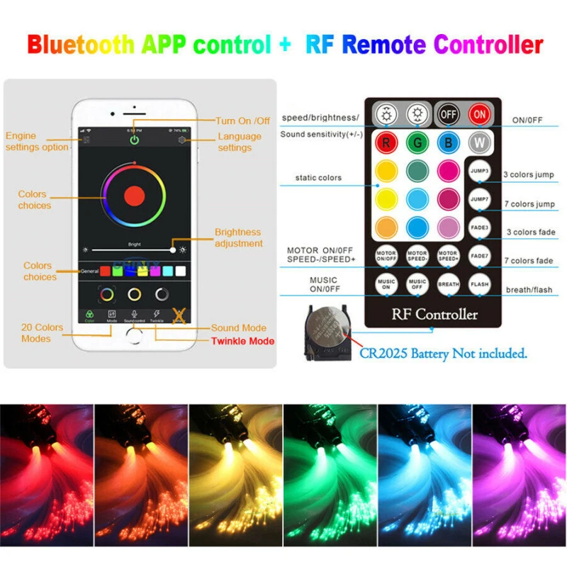 US $52.75 12V LED Car Decorative Lamp APPRemote Music Mode Star Ceiling Headliner Light Kit Mixed Starry Sky Projection Lamp Set Parts