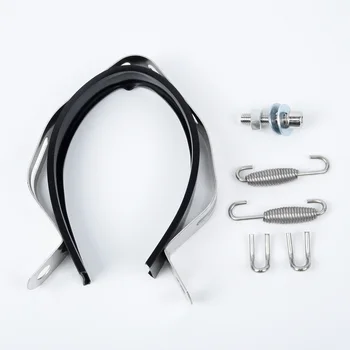 

Silver 470mm Exhaust Muffler Pipe Slip Exhaust 38-51mm Motorcycle Stainless New