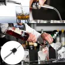 Нержавеющая сталь Виски Ликер поток масла бутылки вина Pourer Pour Spout пробка с крышкой барная посуда инструмент
