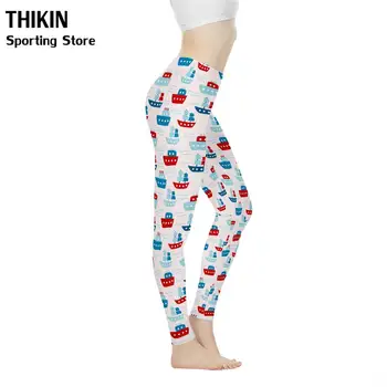 

Custom Your Logo/print/picture Elastic Fitness legins leginss Casual Boat Cartoon Slim Running Sportswear Women legins Pants