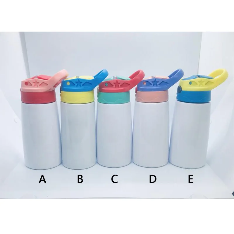 12oz Sublimation Sippy Cups Kids Sublimation Water Bottles With