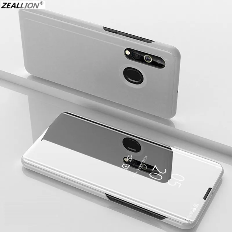 Роскошный зеркальный кожаный флип-чехол для Samsung Galaxy A20e A10e M20 A8s A20 A30 A9 2018 M10 A10 A40 A70