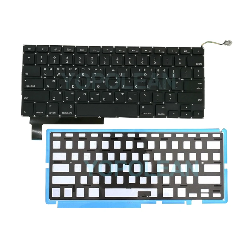 Новые корейские носки из хлопка Корейская клавиатура+ Подсветка для MacBook Pro, моноблок 1" A1286 2009 2010 2011 2012 лет