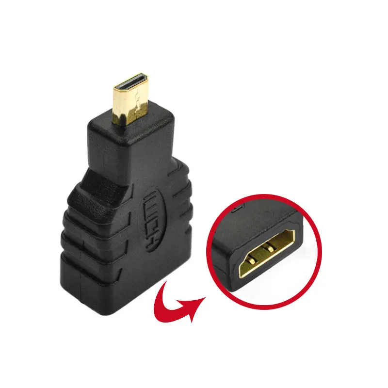 Hihg качество Micro HDMI к F/M адаптер позолоченный 1080P штекер стандарту Женский