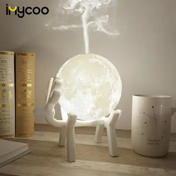 

Drop Ship 880ML Ultrasonic Moon Air Humidifier Aroma Essential Oil Diffuser USB Mist Maker Humidificador with LED Night Lamp