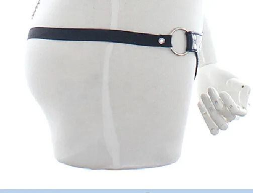 Manufacturers Direct Selling Adult Products Sexy Leather Pants Leather Elastic Band Bound Multi-Nail Pants Couples Chastity Pant