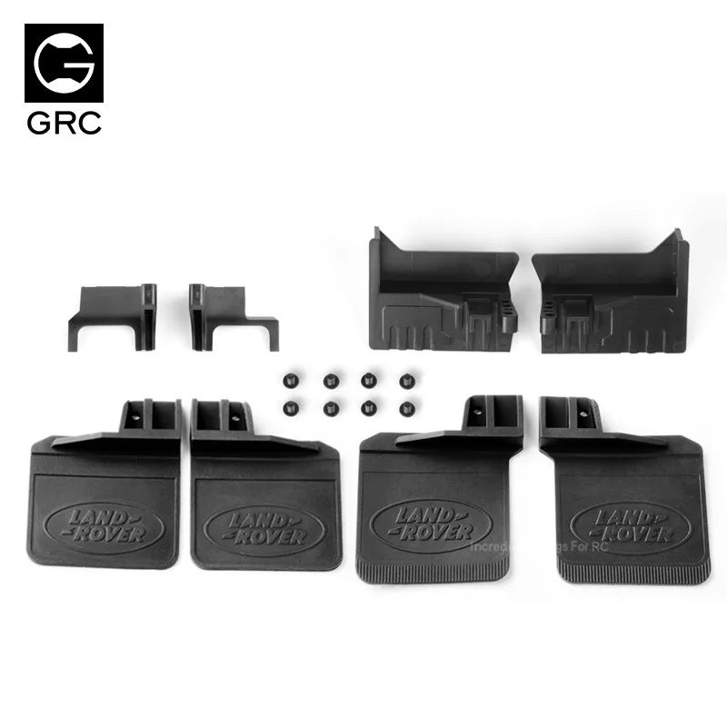 

GRC4pcs Front And Rear Fenders Rubber Mudguard For LAND ROVER 1/10 Rc Crawler Car TRX-4