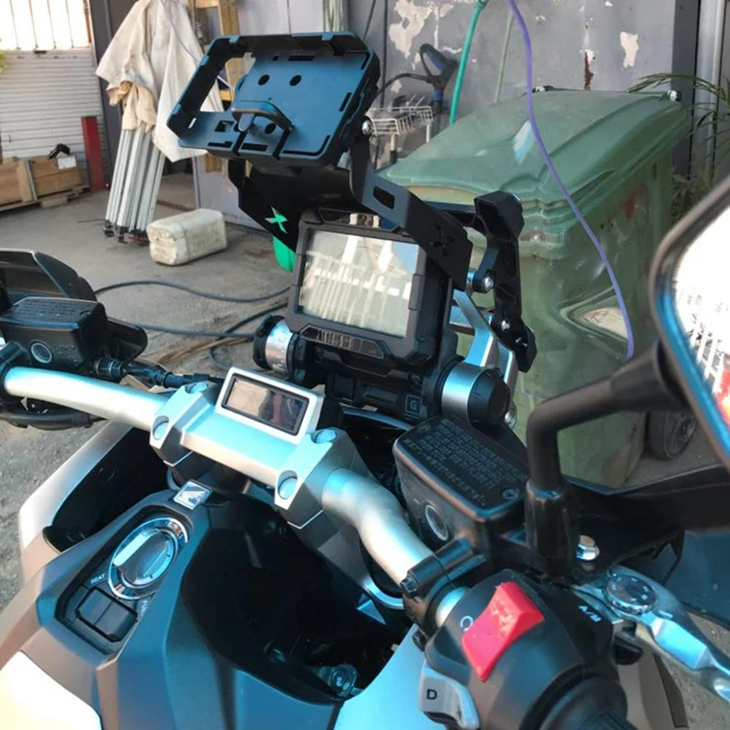 Мотоциклетный gps-навигационный кронштейн, передняя панель, подставка для мобильного телефона, gps держатель, подходит для Honda X-ADV 750 XADV XADV750(12 мм