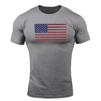 חולצת טריקו קצרה לאימון כושר עם לוגו ארה”ב עבור גברים