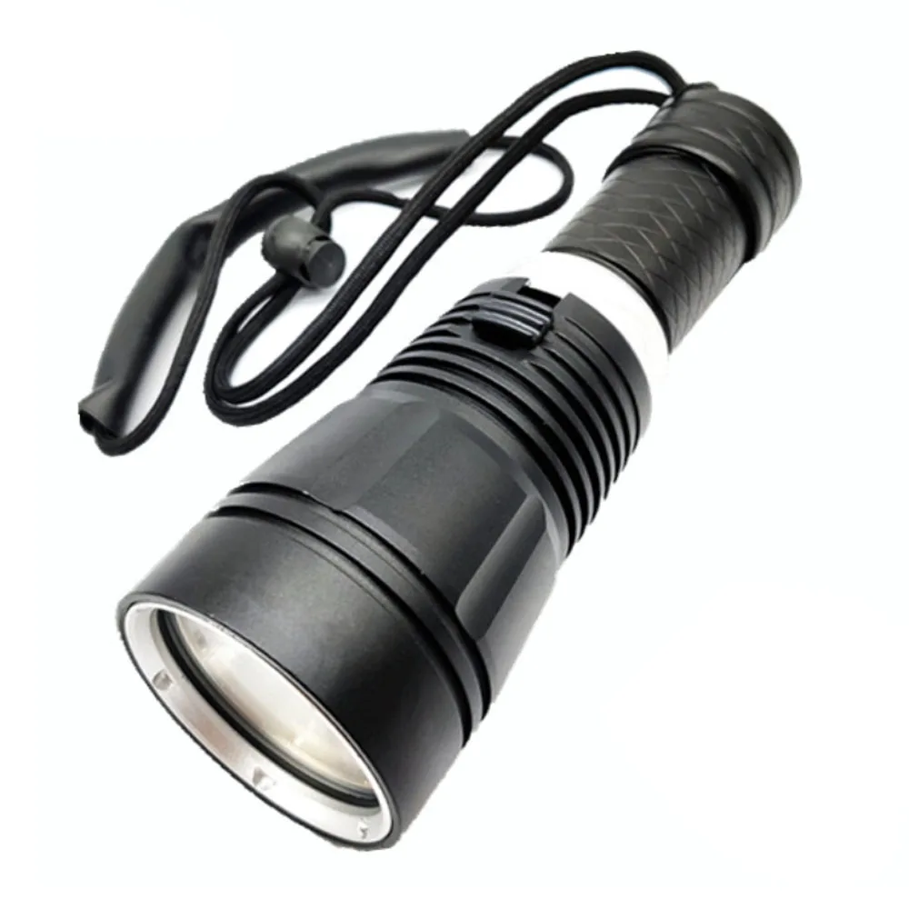 

15W 10W Scuba Diving Flashlight XM-L L2 T6 LED Spearfishing Light Underwater 100M Torch Diver Lantern 26650 Submarine Light