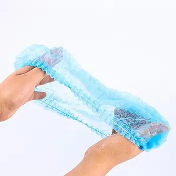 

200pcs Disposable Caps Non-woven Elastic Comfortable Hoods Hats Caps for Catering Workshop Food Bakingin stock