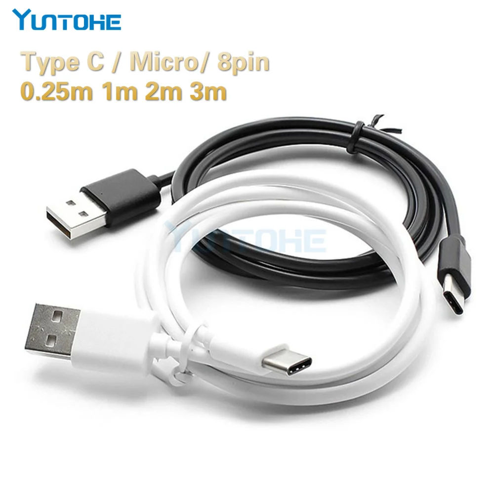 Кабель для мобильного телефона для iPhone 2A, зарядный кабель Micro usb type-C для samsung, Xiaomi, кабель для синхронизации данных, зарядное устройство USB, 300 шт