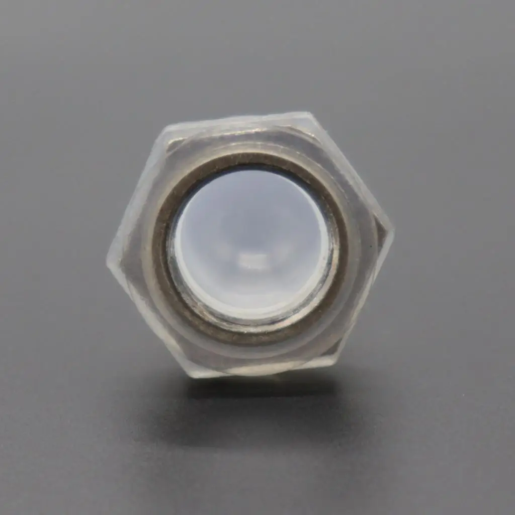 2pcs 15/20A Push Button Circuit Breaker 50V DC or 125/250V AC, Mounts in 3/8 inch (10 mm) Round Hole, Transparent Button Caps