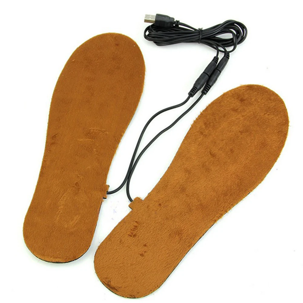 

USB electric powered heated insoles for shoes boots, keep foot warm