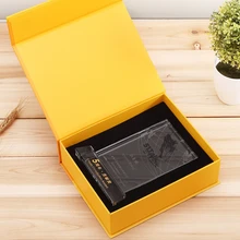 Логотип производителя на заказ, роскошная подарочная упаковочная коробка для ювелирных изделий, лаковое свадебное кольцо, светодиодный светильник, шкатулка для ювелирных изделий(GF-033
