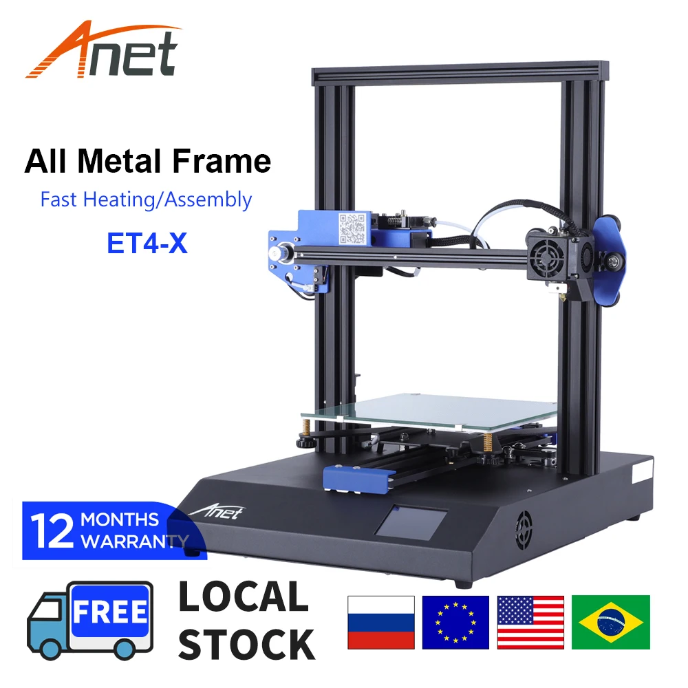 resin printer Anet 3D Printers ET4 ET4 Pro Reprap i3 Impresora 3D Printer With Auto Self Leveling Sensor Support Open Source Marlin 3d print model