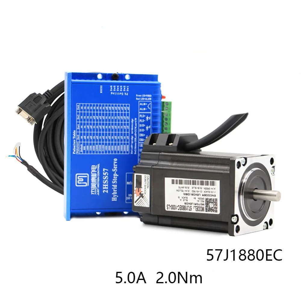 

Nema23 57J1880EC-1000 Closed Loop Stepper Motor +2HSS57 Digital Drive 2.0N.m