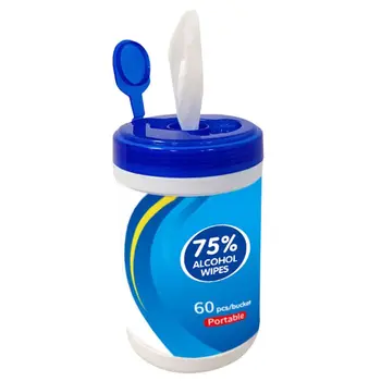 

60Pcs Disinfectant Wipes Portable 75 Alcohol Cleaning Sterilization Wipes