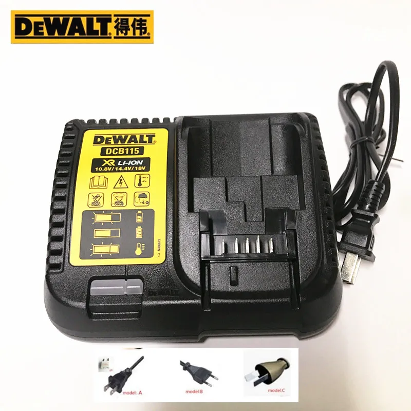 Caricabatterie 220-240V Dcb115 Per Dewalt Dch133 Dcd996 Dcd995 Dcd991 Dcd990 Dcd796 Dcd795 Dcd790 Dcd785 Dcd777 Dcd735 Dcd730 Dcf889