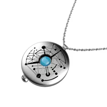 

Xcoser Skywalker Compass Necklace Zinc Alloy Pendants Star Wars Keychains Cosplay Costume Props Silver Halloween