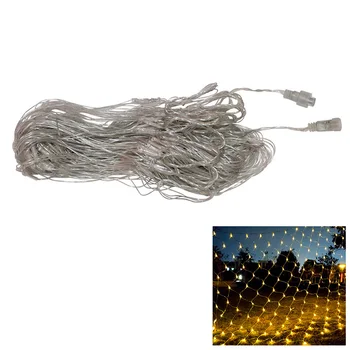 

Lawn Timer Curtain Lamp Party With Remote Control Solar Power String LED Net Light Indoor Outdoor Garden Fairy Waterproof