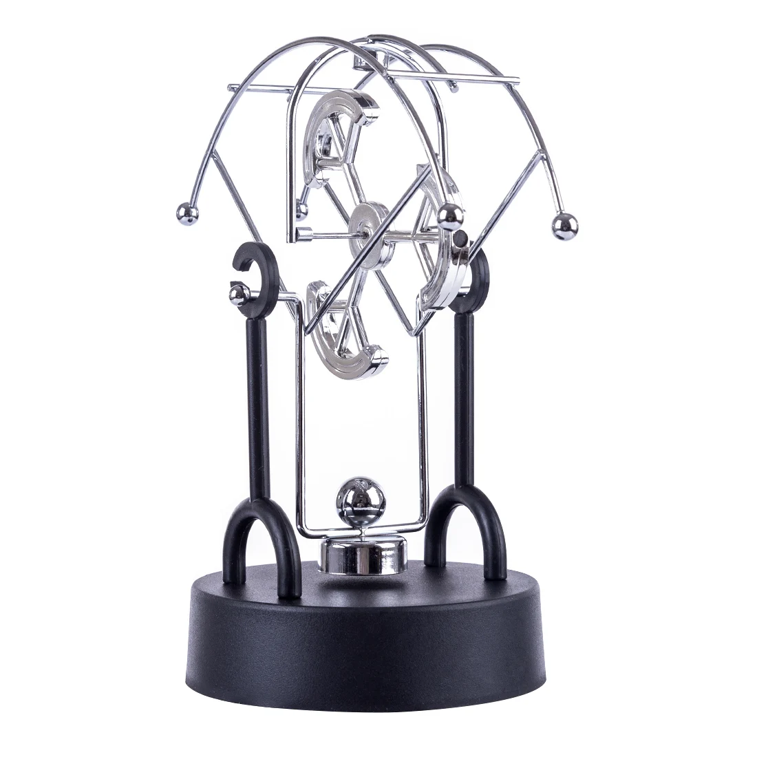 Creative Science Educational Decoration Parachute Sector Rocker Perpetual Motion Crafts Office Desk Home Decor with 3 Semicircle