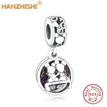 

Fit Original European Charm Bracelet Necklace DIY Jewelry Making New 925 Sterling Silver Happily Ever After Dangle Charm Beads