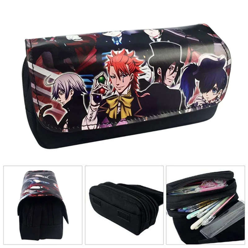 Kuroshitsuji Ciel Phantomhive карандаш пенал сумка для косметики, сумка для хранения косметики сумка, школьные принадлежности